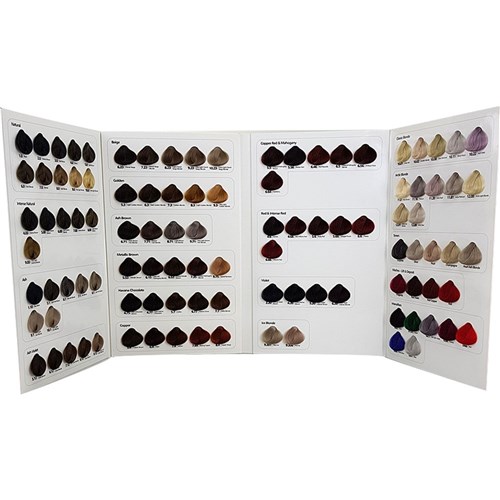 True Colour - Hair Colour Creme - Colour Chart